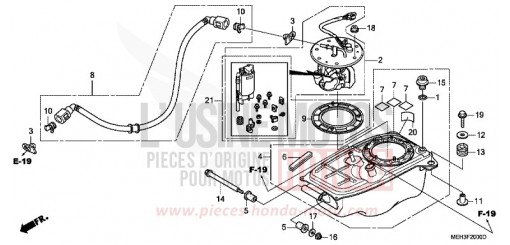 FUEL PUMP NSA700A8 de 2008